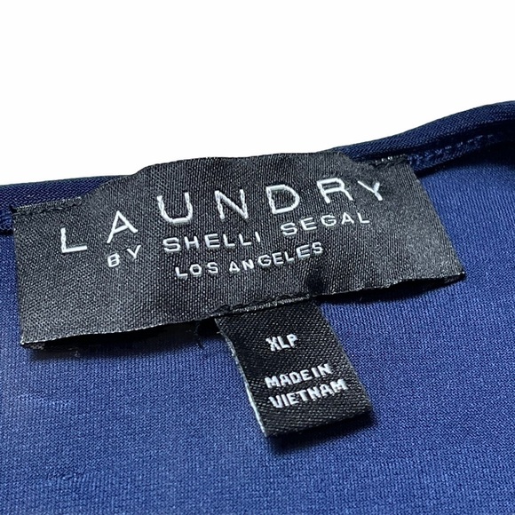 Laundry by Shelli Segal Blue Mini Dress Size XLP - Picture 6 of 9